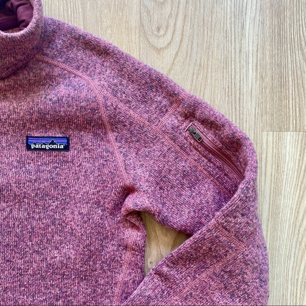 Patagonia Pink Quarter Zip Better Sweater - Picture 5 of 9